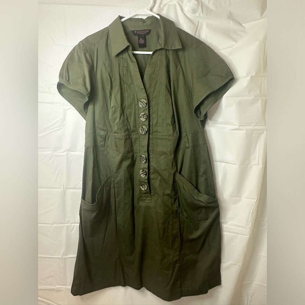 Utility style dress with pockets